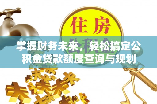 泾阳掌握财务未来，轻松搞定公积金贷款额度查询与规划