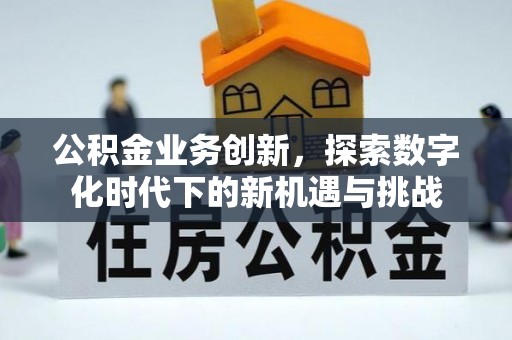 泾阳公积金业务创新，探索数字化时代下的新机遇与挑战