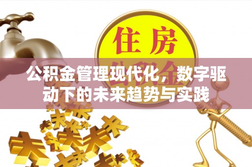 泾阳公积金管理现代化，数字驱动下的未来趋势与实践