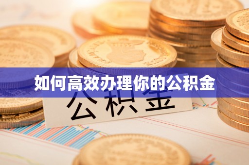 泾阳如何高效办理你的公积金