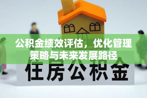 泾阳公积金绩效评估，优化管理策略与未来发展路径