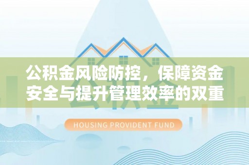 泾阳公积金风险防控，保障资金安全与提升管理效率的双重探索